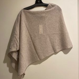SKIN cashmere poncho asymmetrical top/cover up OS NEW